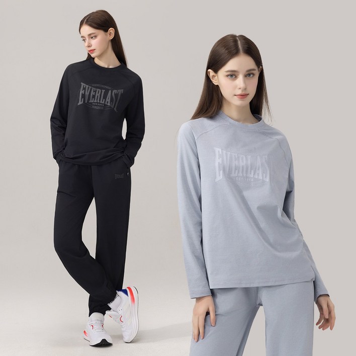 에버라스트 여성 나그랑 원마일웨어 맨투맨  조거팬츠
