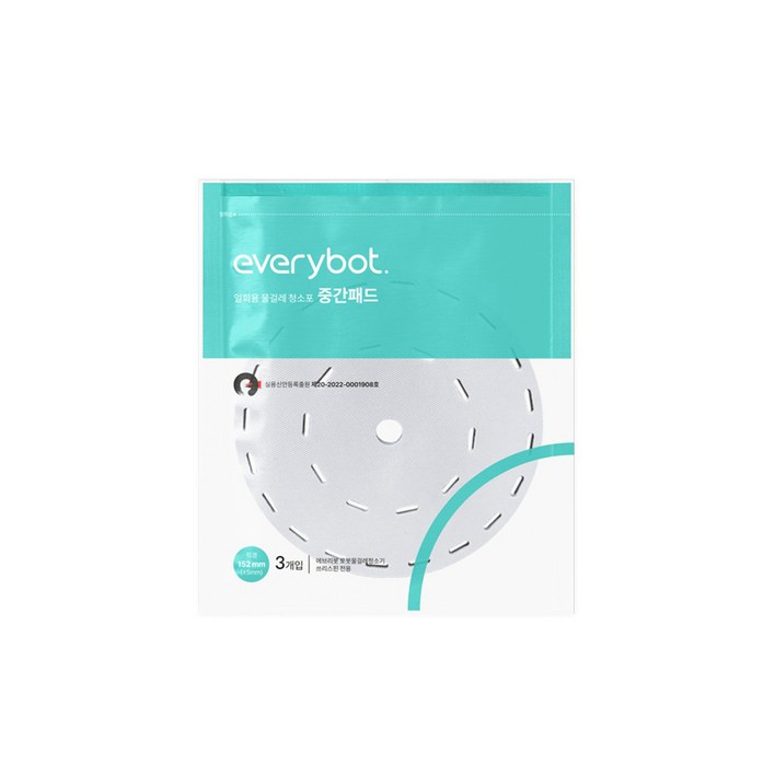 에브리봇 물걸레 로봇청소기 일회용 청소포 중간패드 (3개입)