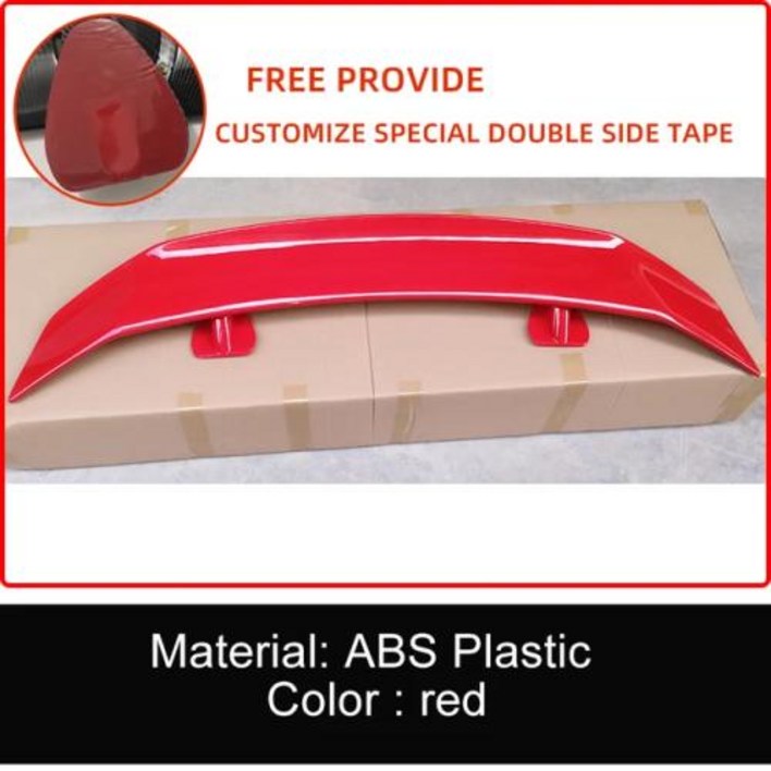 스팅어스포일러 호환 기아 스팅어 K3 K5 K9 세단 135CM 후면 트렁크 리드 부츠 스포일러 블랙 카본 자동차 튜닝 스타일 ABS 플라스틱 액세서리