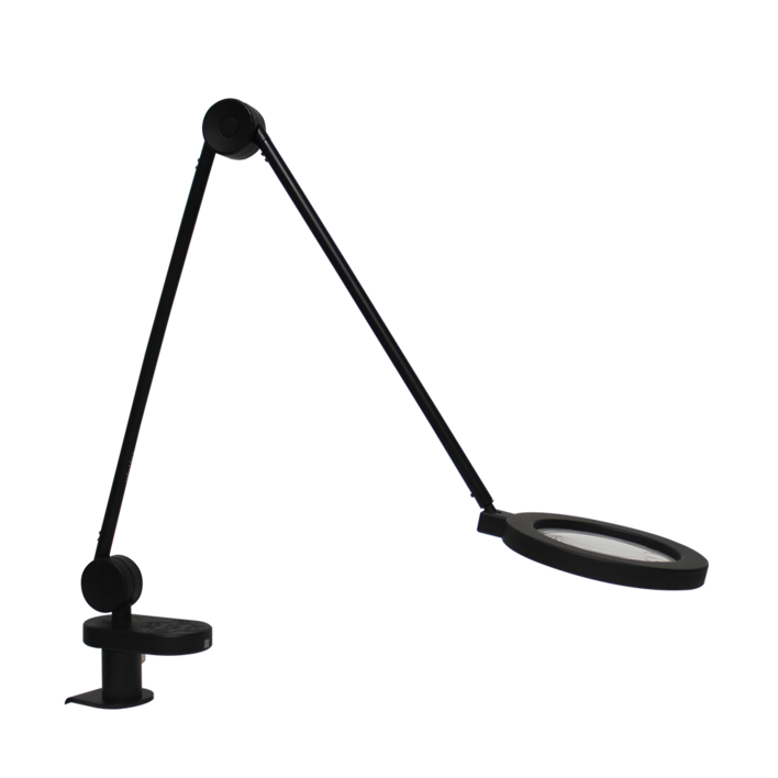 코지라이트 LED스탠드 TBL480C 돋보기 썬라이크LED 변경가능 사무용,클렘프타입, 리모컨포함, 블랙