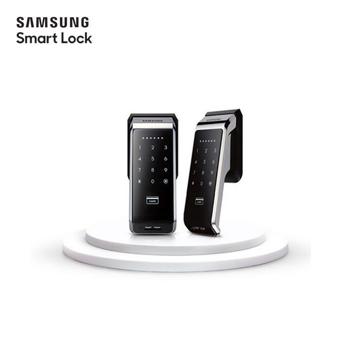 삼성 SHSP510 SHS6601 무타공 푸시풀도어락 번호키 설치