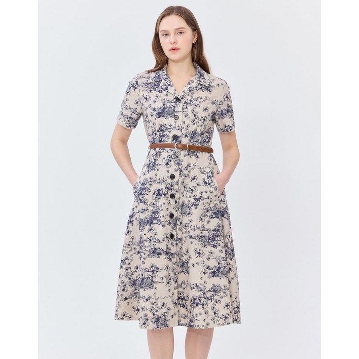 100정품 헤지스 여성 원피스 하객룩 사계절용 운동복 스포츠패션 스타일링 피케원피스