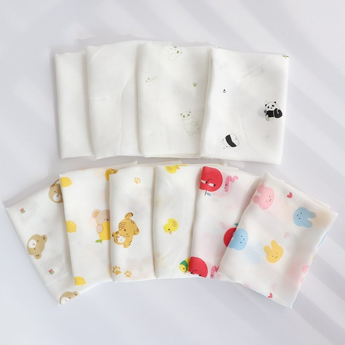 코코자네 밤부100 아기손수건 10장세트  20장세트 국내제조 무형광 출산준비손수건 밤부거즈손수건 뱀부가제손수건 정말보드라워서 한번쓰면 다른손수건못씁니다., 화이트, 10개