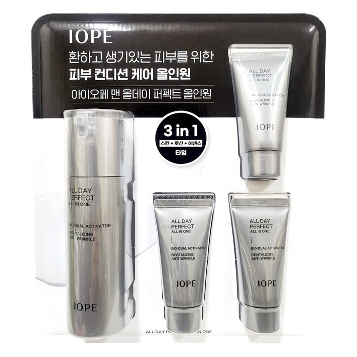 아이오페 맨 올데이 퍼펙트 올인원 120ml+30ml X 3개