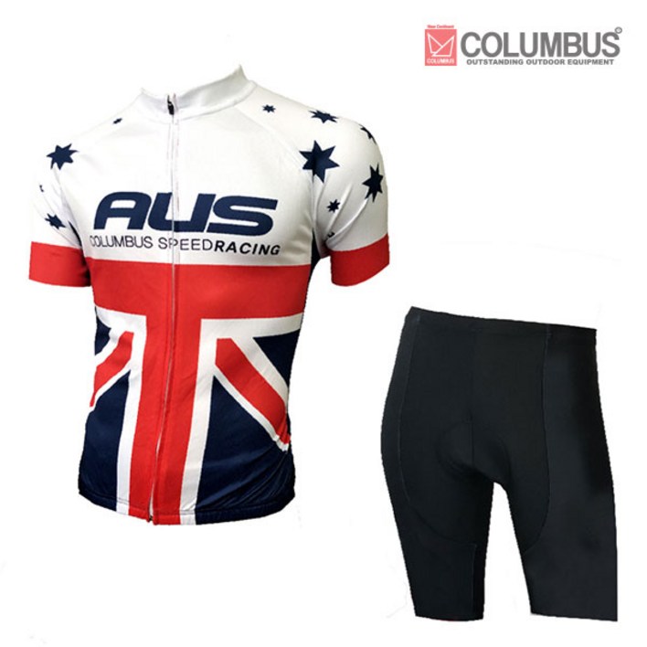콜럼버스 국가별 남성 반팔 자전거의류 상하의세트 모음