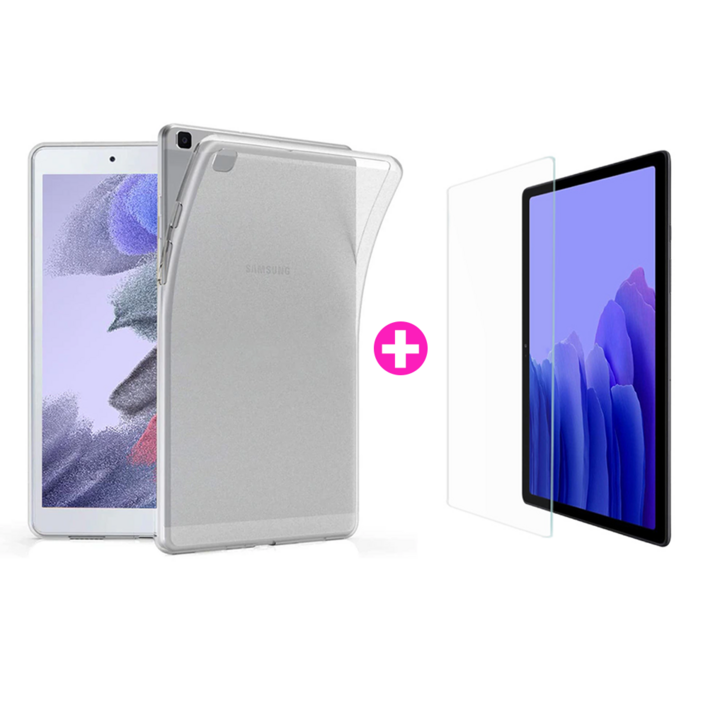 아야 갤럭시 탭 A7 라이트 SMT220 T225 lite 8.7 젤리 케이스  액정 강화유리 필름, 1개