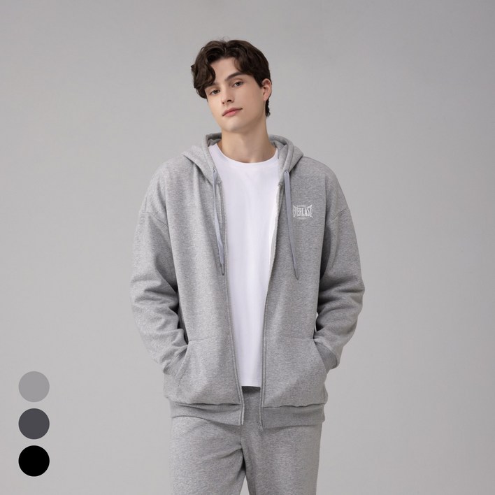 에버라스트 남자 기모 후드집업 스웨트 자켓