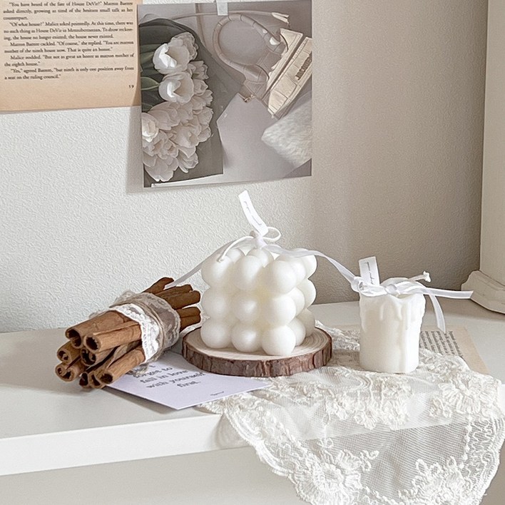 홈데코 5종 세트 인기 캔들 2종소품 3종선물포장쇼핑백, 블랙베리베이