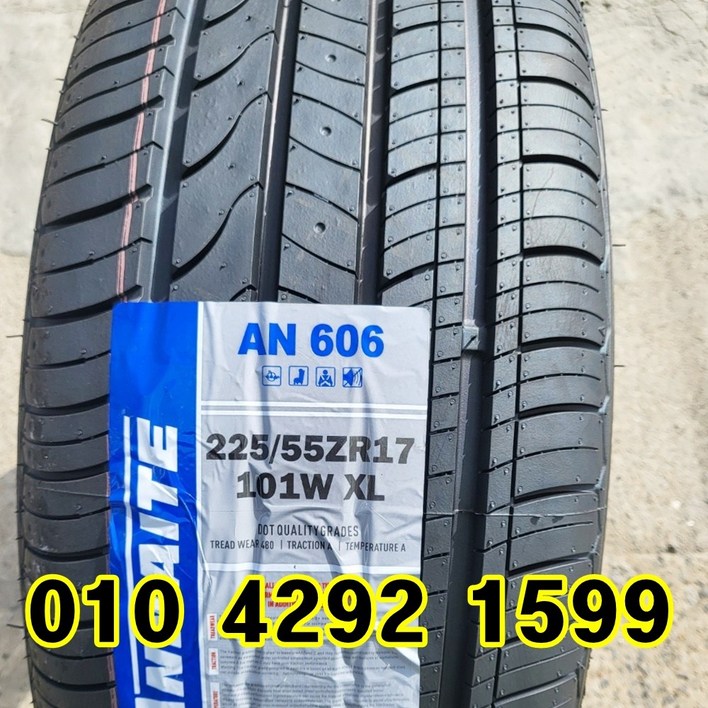 정품 신품타이어 225/55R17 그랜저 제네시스 K7 SM6 말리브 알페온 2255517, 1개