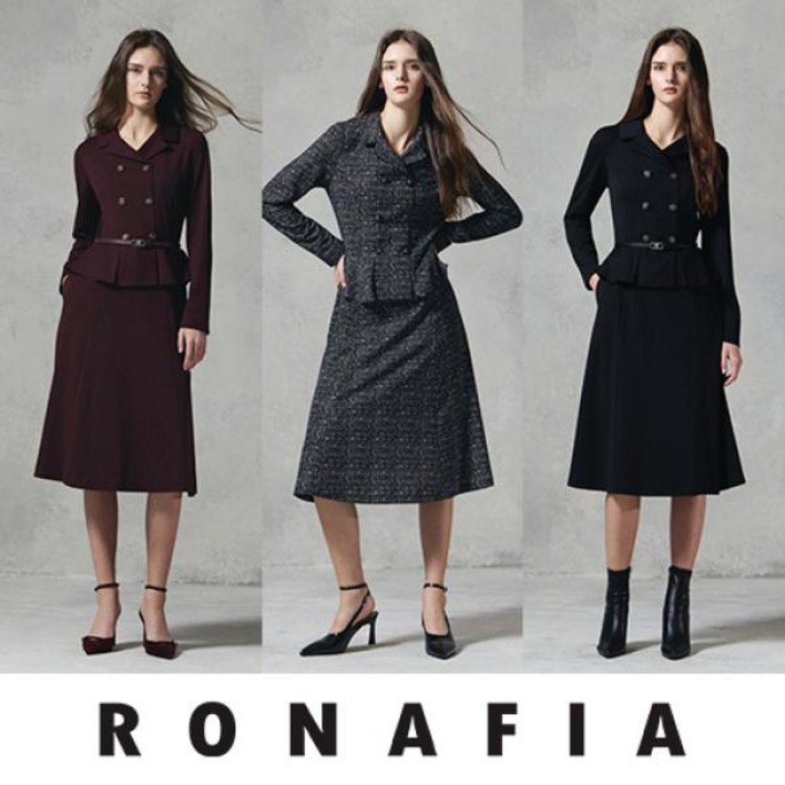 [로나피아] 25FW 더블 페플럼 원피스 (1종)