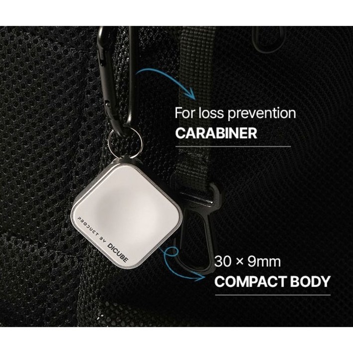 워치큐브 애플워치 충전기 8,9 Se2지원 3cm 초슬림 휴대용 + ㄷ형 C타입젠더 +캐리비너