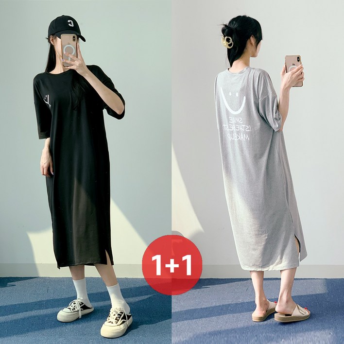 린플리 차르르 여성 데일리 루즈핏 원피스 린플리 차르르 여성 데일리 루즈핏 원피스