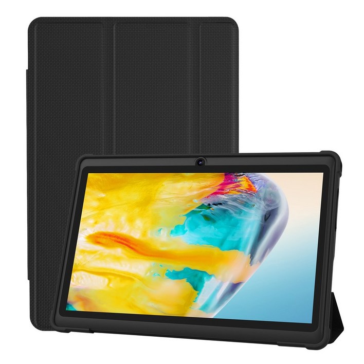 PRITOM 7인치 태블릿 가죽 4GB RAM 카메라 13 2GB WIFI 케이스 가상 USB 듀얼 PC ANDROID 32GB ROM 코어 쿼드