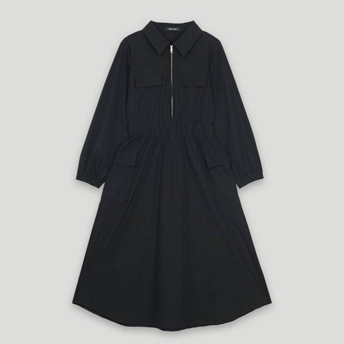 [백화점정품]   [코데즈컴바인] 반집업 카라넥 포켓 원피스 (CKA-OP902W2) 여성