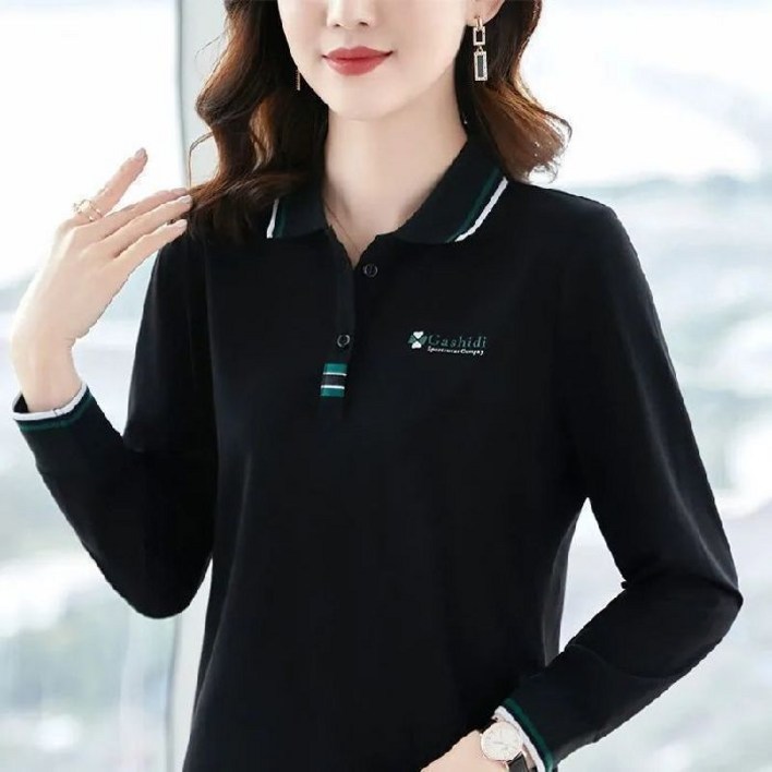 봄가을 긴팔티셔츠 여자 상의 중긴팔티 루즈핏 셔츠