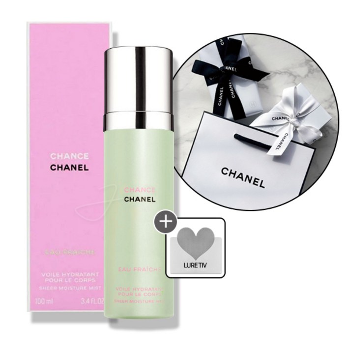 [기프트리본포장세트+로샤쉐_] 샤넬 샹스 오 후레쉬 body mist 바디 미스트 100ml