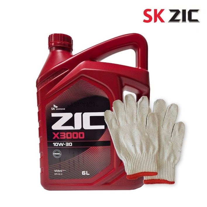 SK 지크 X3000 10w30 6L 엔진오일 6리터 디젤, 6L, 10w30, 1개
