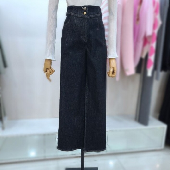 잇미샤 잇미샤  하이웨이스트 와이드 데님 팬츠(ITPAYDP820)_DG