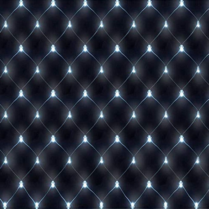 엘스토리몰 LED 그물전구 2M 208구 1개  정류기 1개 크리스마스 트리 조명 전구