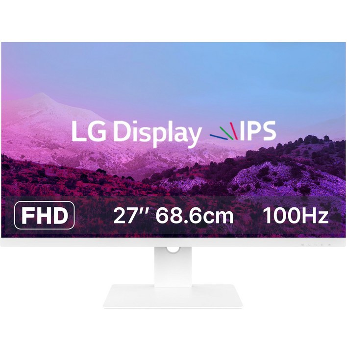 클라인즈 제스타 LG IPS사용 27인치 모니터 100Hz C타입 Dex지원 화이트, KXM2700FH75 화이트, 69cm