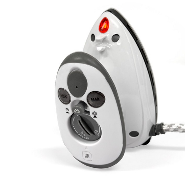 네모 휴대용 미니 스팀 다리미 소형 여행용 출장용, 화이트