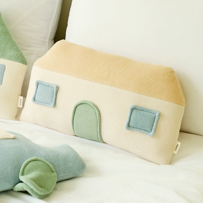 마롤로뜨 아기 바디필로우 쿠션 침대 범퍼 가드, 사각집옐로우  테리 바디필로우