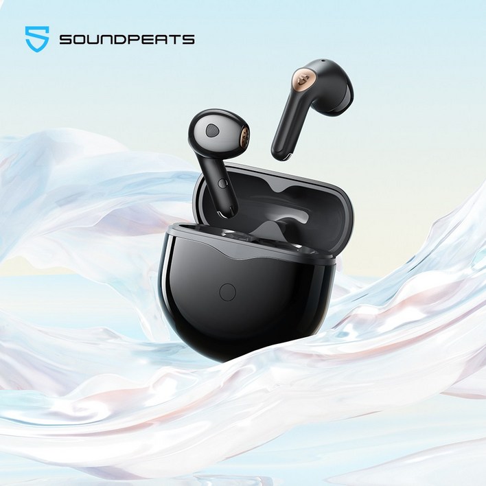 SOUNDPEATS Air4 Lite 무선 이어폰 고해상도 LDAC Bluetooth 5.3 이어폰 in ear 멀티 포인트 최대 30시간 재생 게임 모드 전용 앱 대응 ENC 통, Black, Air4 Lite mme73kh/a