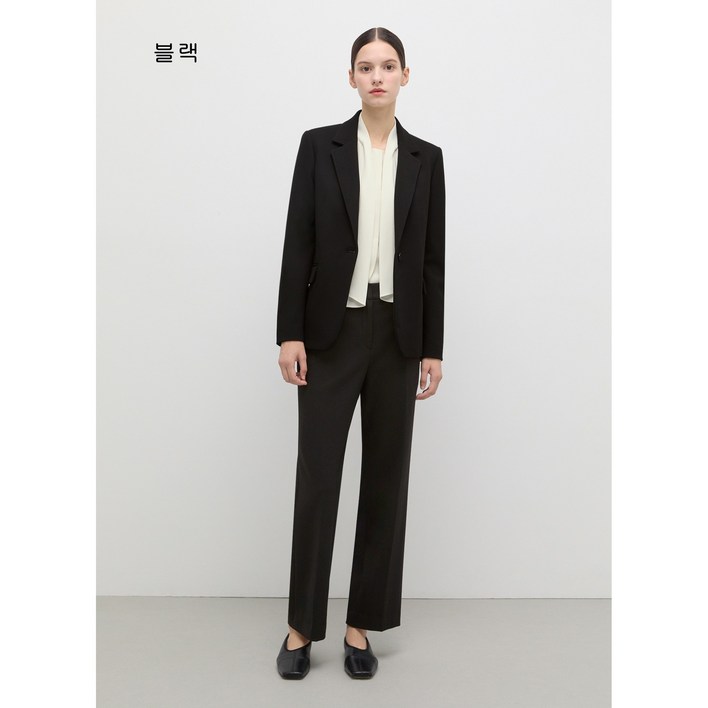 쉬즈미스 겨울 싱글 슬림 자켓 스트레이트 팬츠 셋업 P4_SET1