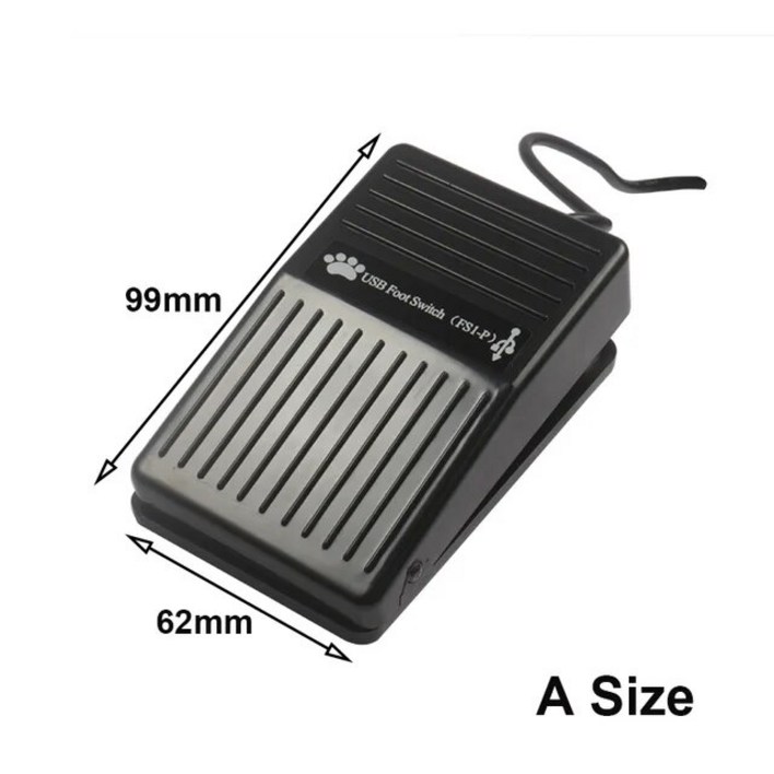 USB 풋 페달 제어 스위치 PC 게임 패드, 컴퓨터 멀티미디어 스트링 초음파 이미지용 USB 사전 프로그램 키보드 마우스 어댑터