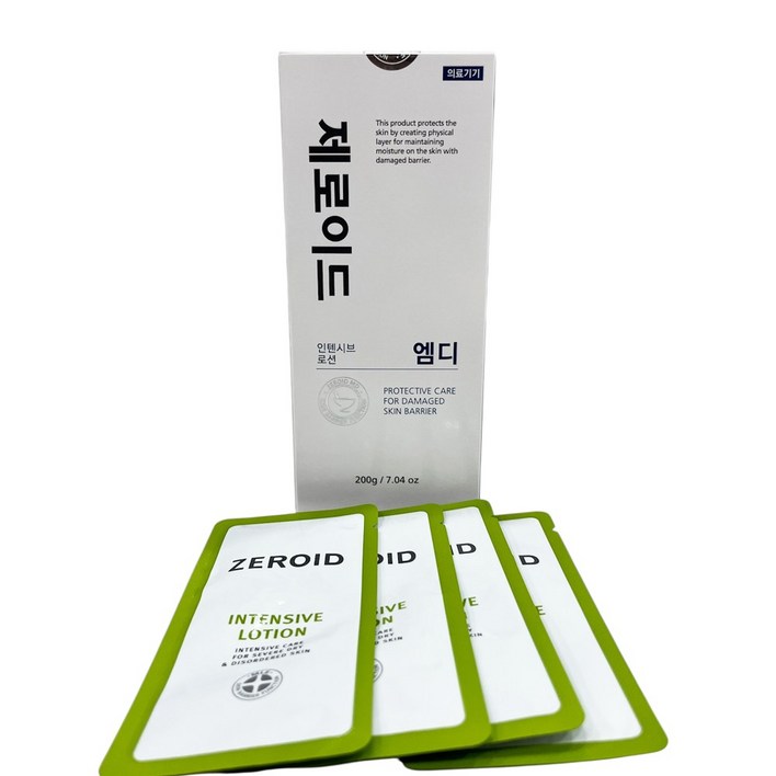 제로이드 인텐시브 로션 엠디 MD 샘플 4매 제공, 1개, 200g 제로이드 인텐시브 로션 엠디 MD 샘플 4매 제공, 1개, 200g
