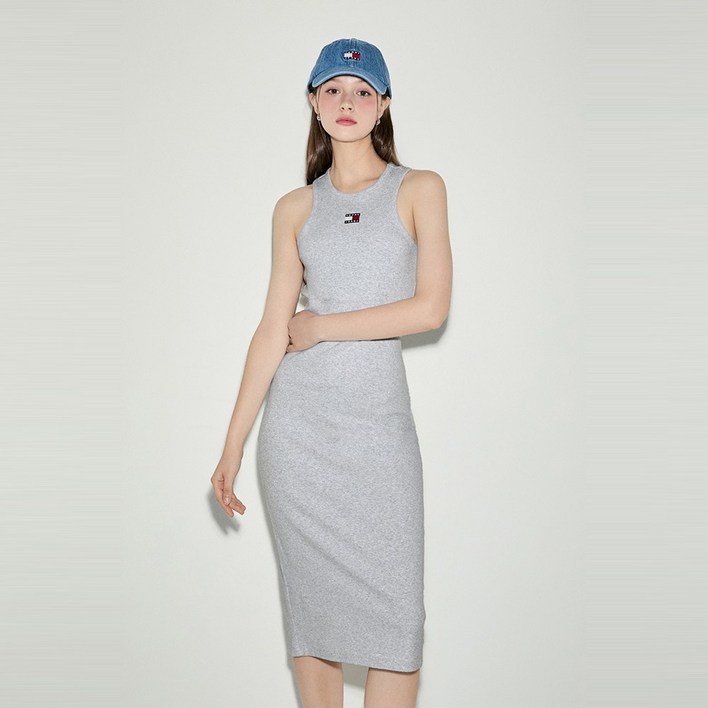 타미힐피거 립 뱃지 레이서 원피스 T32E6WOP02TWT2PJ4