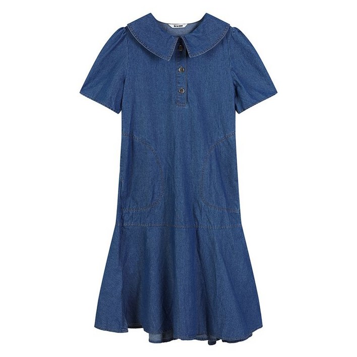 에꼴드파리 데님 반팔 롱원피스 RB34WOCM31A