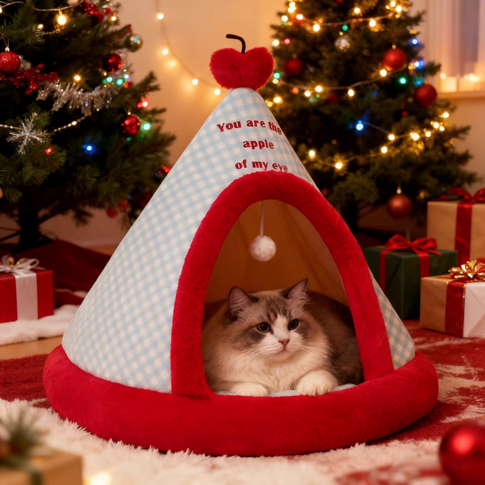 하루꿈 사계절 반려동물 하우스 강아지 고양이 텐트형 겨울 보온 펫하우스