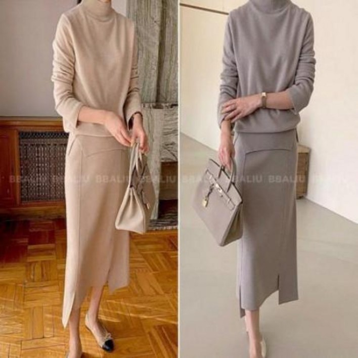 보웬 DK 니트 탑 스커트 개별옵션