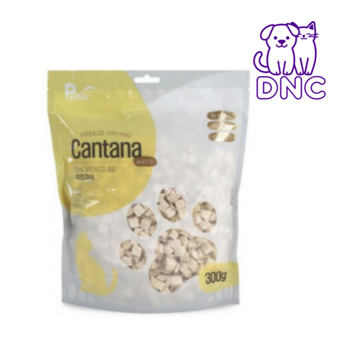 칸타나 동결건조 치킨 큐브 묶음, 300g, 2개