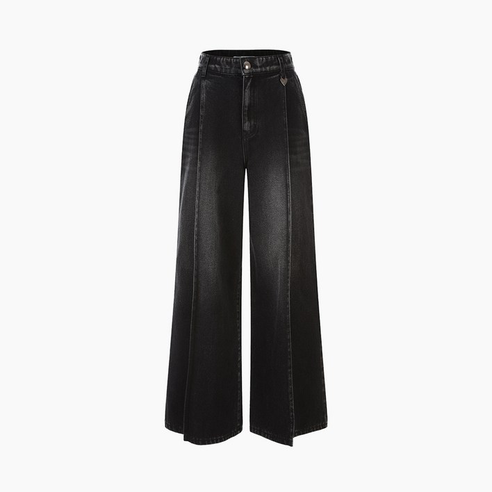 AK플라자 에고이스트 BLUE LABEL 와이드 턱 속기모 데님 팬츠 ER4ODP02