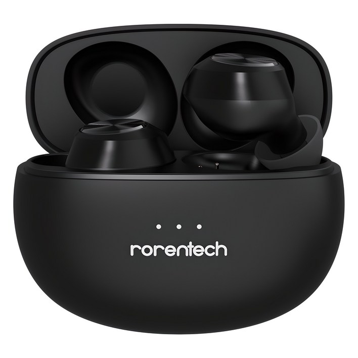 로랜텍 커널형 버즈 무선 블루투스이어폰, RSMR510, 블랙