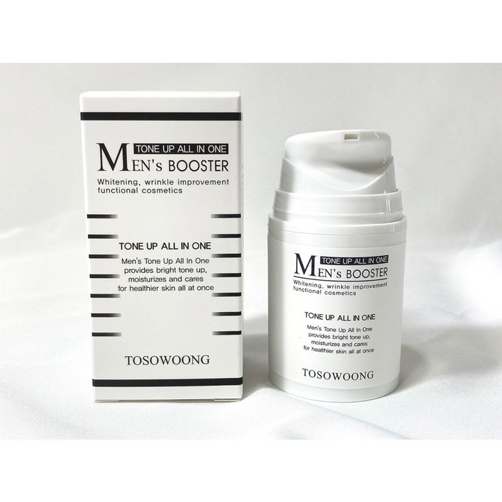 정품 토소웅 맨즈 부스터 톤업 올인원 미백 주름개선 남성화장품, 50ml, 1개