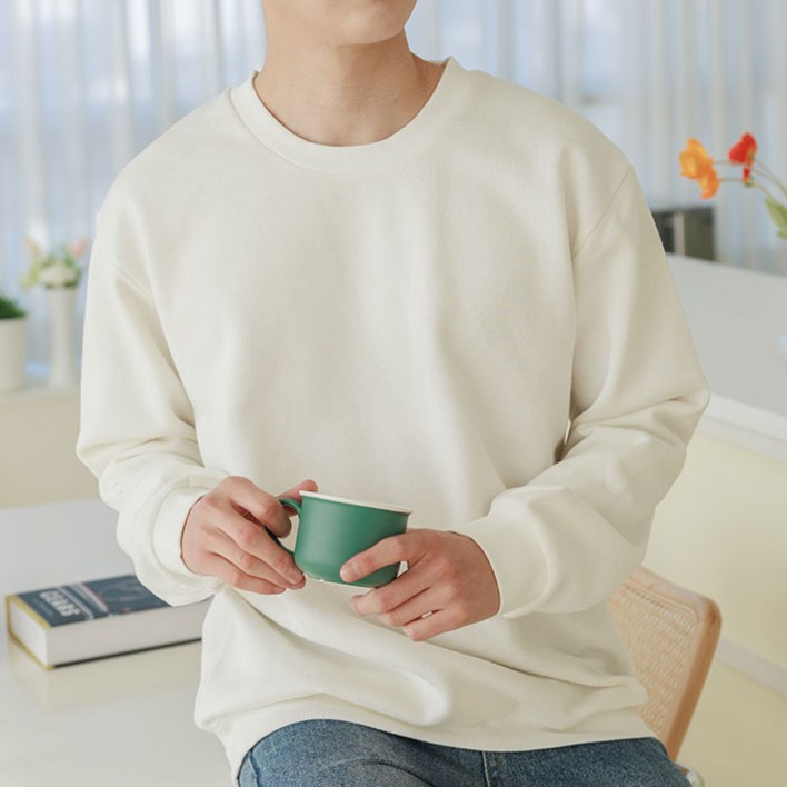 예스플러스_기모 베이직 맨투맨