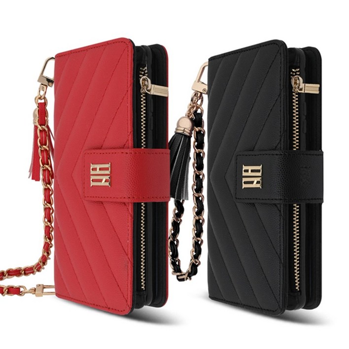 제니아 지퍼 다이어리 케이스 갤럭시Z폴드6 5 4