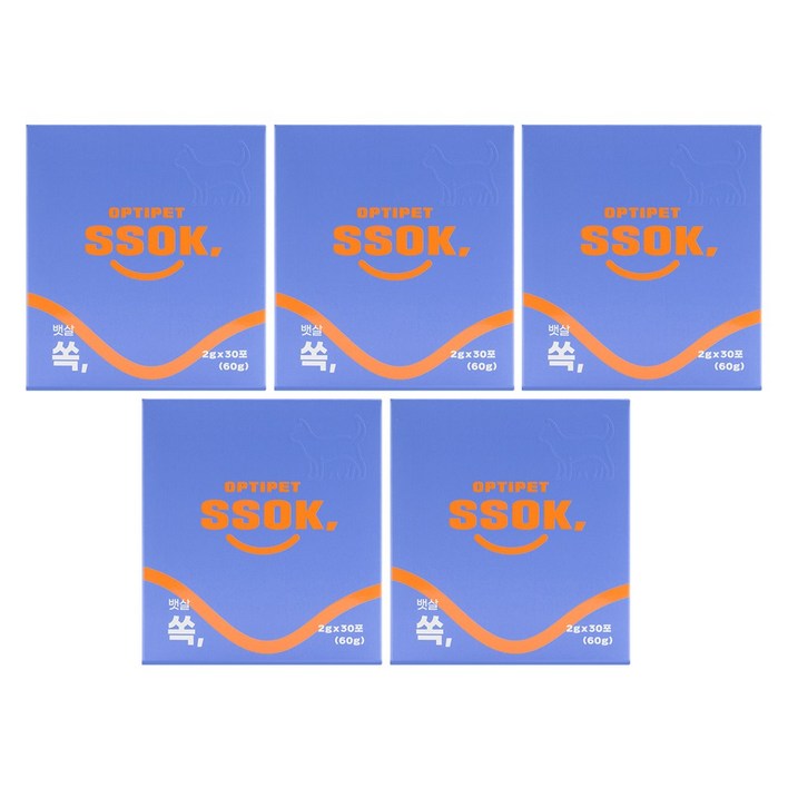 옵티펫 반려동물 영양제, 30회분, 다이어트(체중감소), 5개