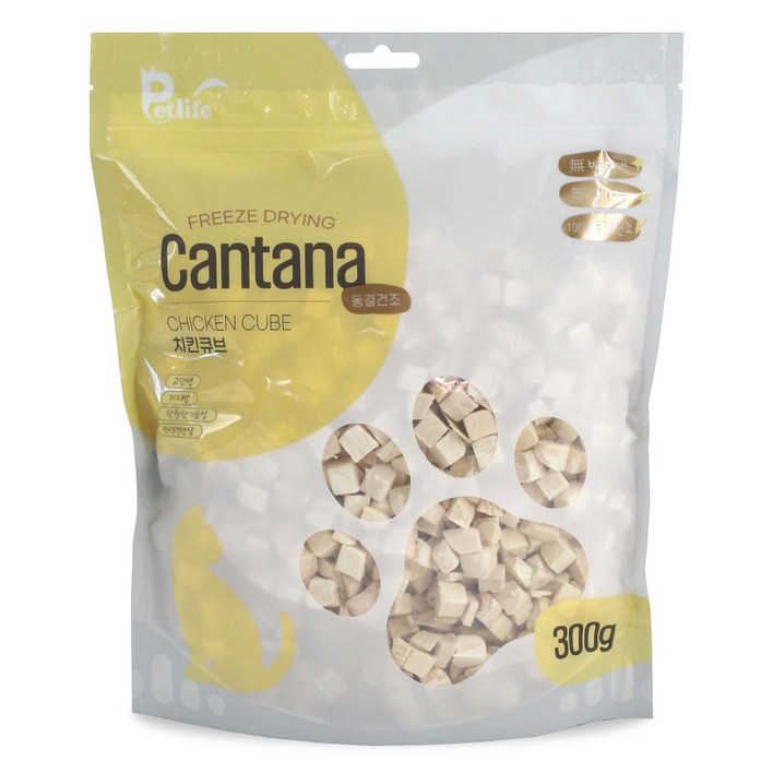 칸타나 동결건조 치킨 큐브, 치킨 큐브, 300g, 1개