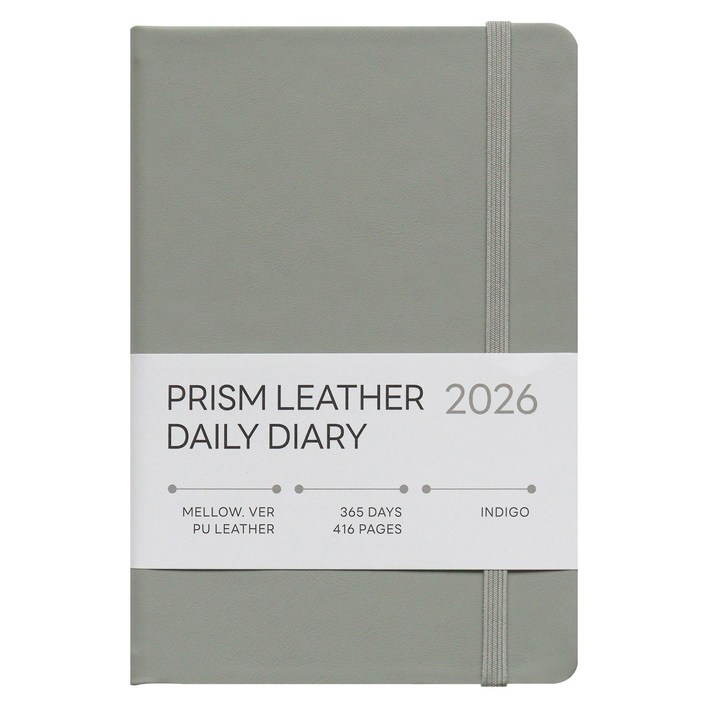 인디고 2026 프리즘 레더 B6 데일리 다이어리날짜형 32절 일간