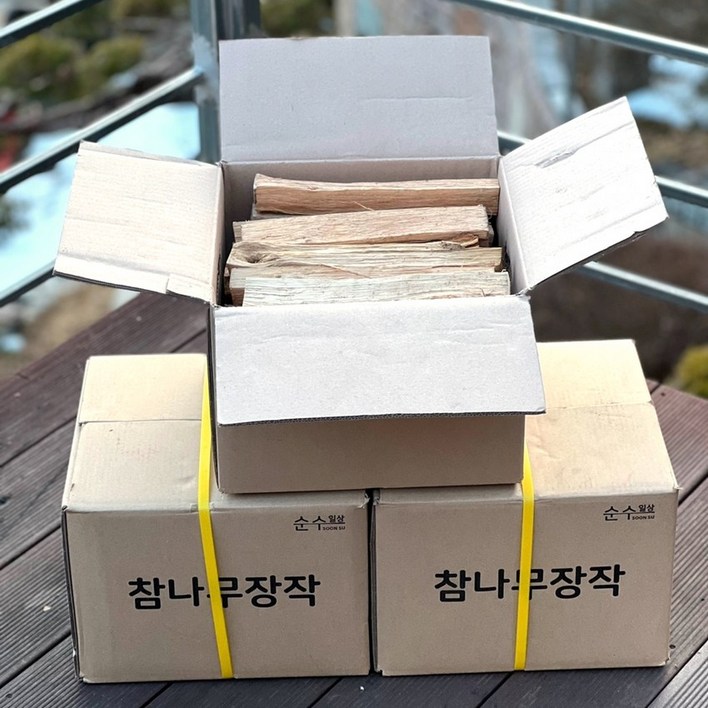순수일상 포천 참나무장작 10kg 1박스, 1개, 10kg