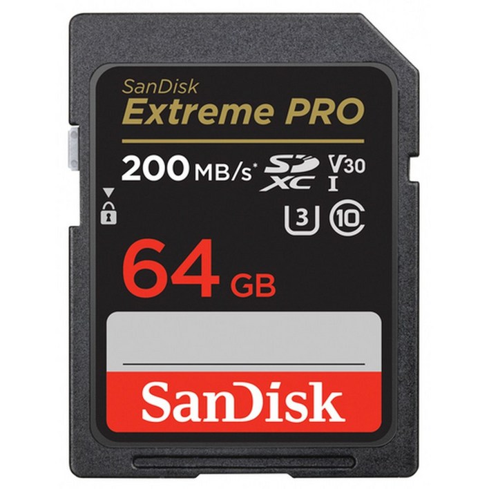 샌디스크코리아 공식인증정품   SD메모리카드 SDXC  Extreme Pro 익스트림 프로 UHS-I SDSDXXU 64GB  ( 공식수입정품 )