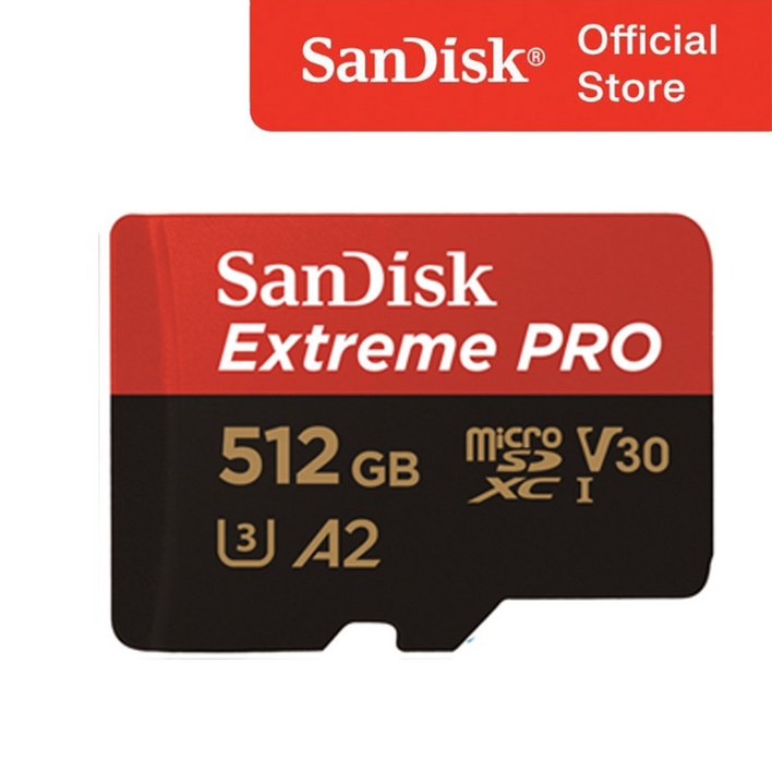 샌디스크 공식인증 정품 마이크로 SD 카드 익스트림 프로 SDSQXCD, 512GB, 1개 샌디스크 공식인증 정품 마이크로 SD 카드 익스트림 프로 SDSQXCD, 512GB, 1개