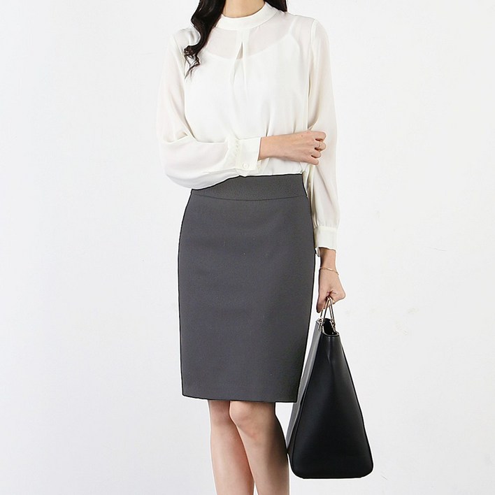 겨울 여성 코지 H라인 스커트 5부롱 2버전 빅사이즈 미디 모직스커트