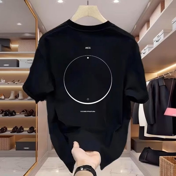 지시크릿 남녀공용 오버핏 프린팅 반팔티셔츠 90110사이즈 까지