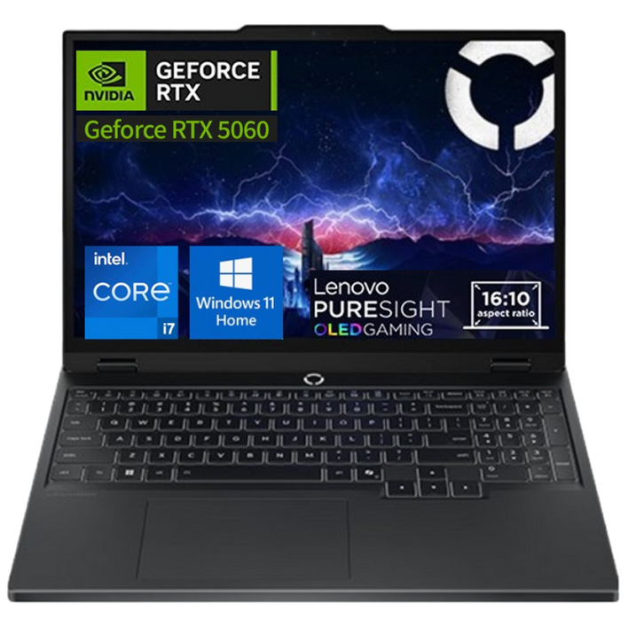레노버 LEGION 5 15IRX10 Intel i7 14700HX 지포스 RTX 5060 SE 가성비 게이밍노트북 윈도우 포함, 블랙, Legion 5 15IRX10 i7 5060, 1TB, 32GB, WIN11 Home