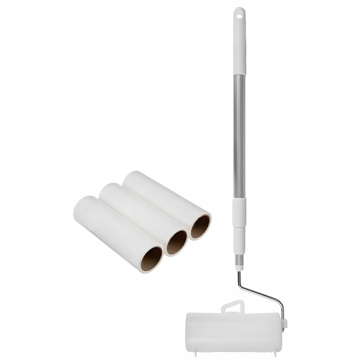 코멧 사선컷팅 테이프 클리너 3단 핸들  거치대  리필 4개 16cm x 12m, 1개